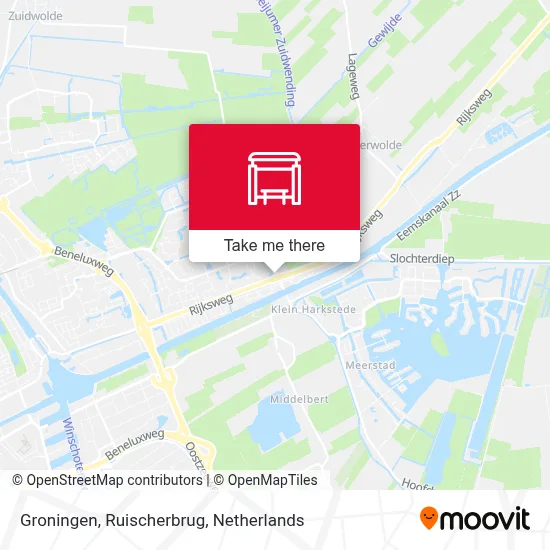 Groningen, Ruischerbrug Karte