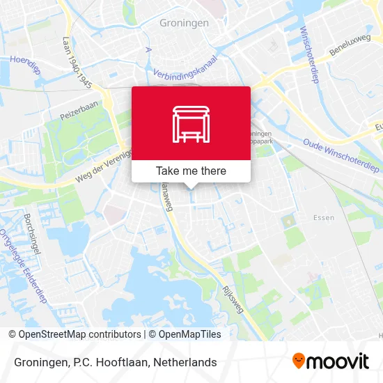 Groningen, P.C. Hooftlaan map