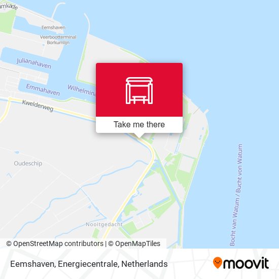 Eemshaven, Energiecentrale map