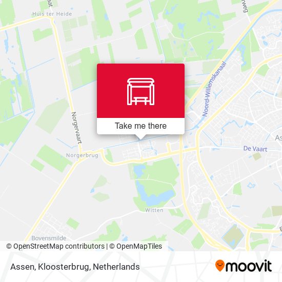 Assen, Kloosterbrug map