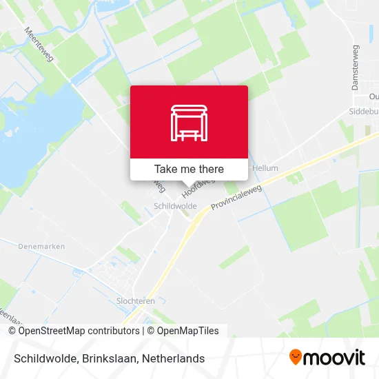 Schildwolde, Brinkslaan Karte