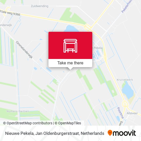 Nieuwe Pekela, Jan Oldenburgerstraat map