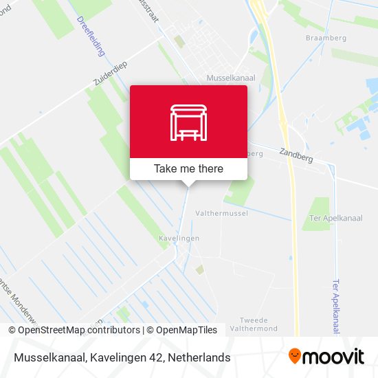 Musselkanaal, Kavelingen 42 map