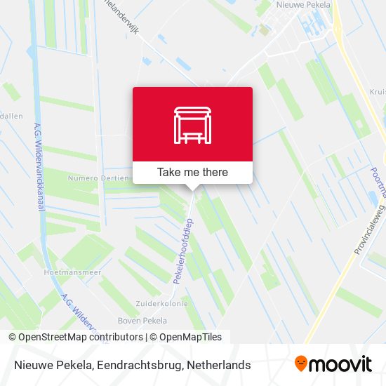 Nieuwe Pekela, Eendrachtsbrug map