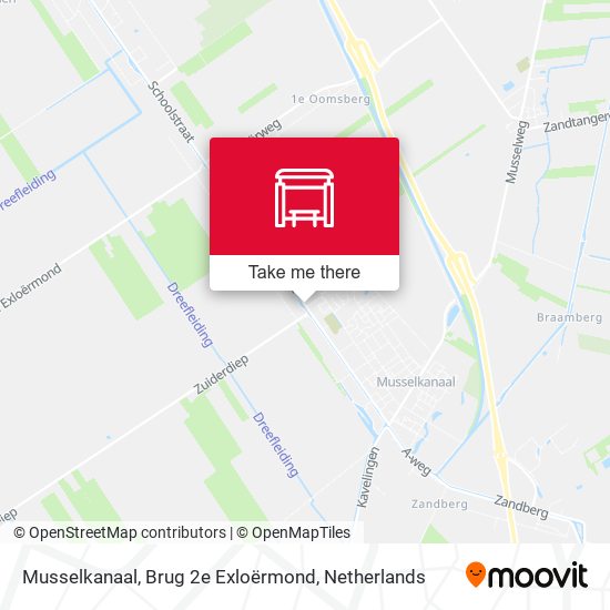 Musselkanaal, Brug 2e Exloërmond map