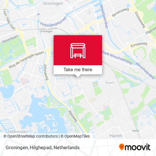 Groningen, Hilghepad map