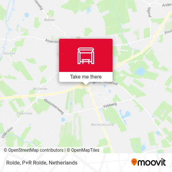 Rolde, P+R Rolde Karte