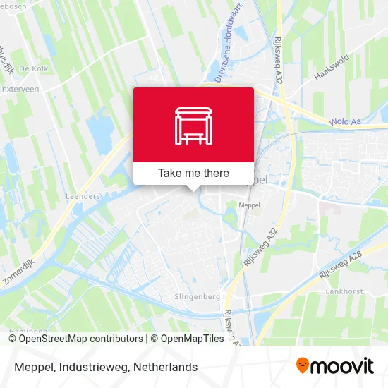 Meppel, Industrieweg Karte