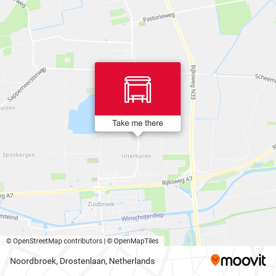 Noordbroek, Drostenlaan map