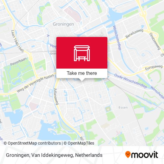 Groningen, Van Iddekingeweg map