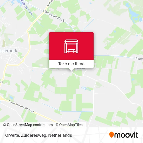 Orvelte, Zuideresweg map