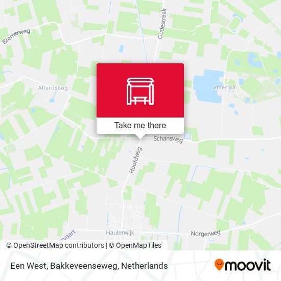 Een West, Bakkeveenseweg map