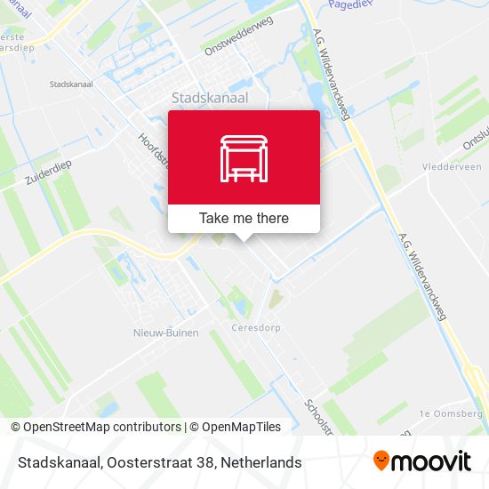 Stadskanaal, Oosterstraat 38 map