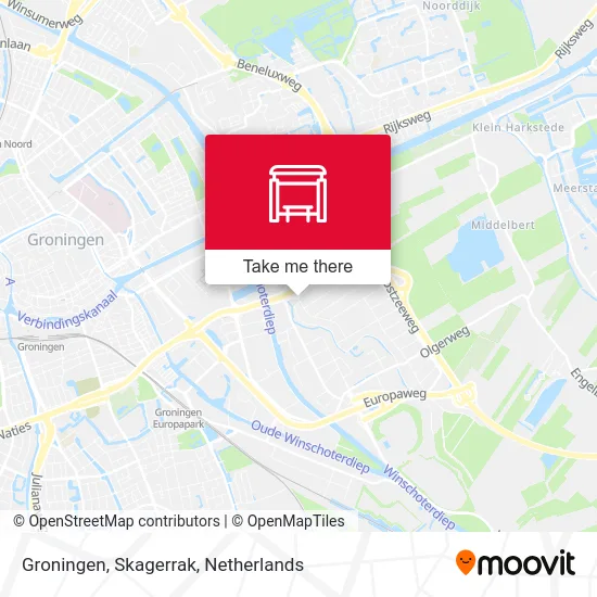 Groningen, Skagerrak map