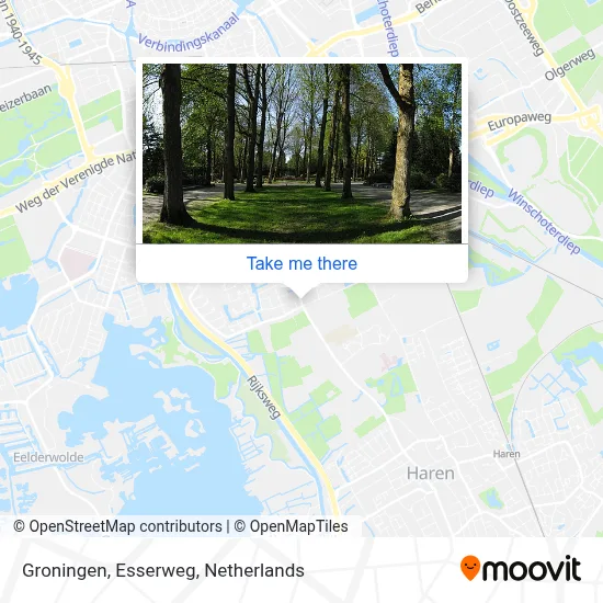 Groningen, Esserweg Karte