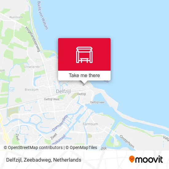 Delfzijl, Zeebadweg map
