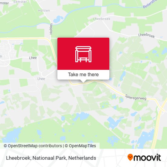 Lheebroek, Nationaal Park map