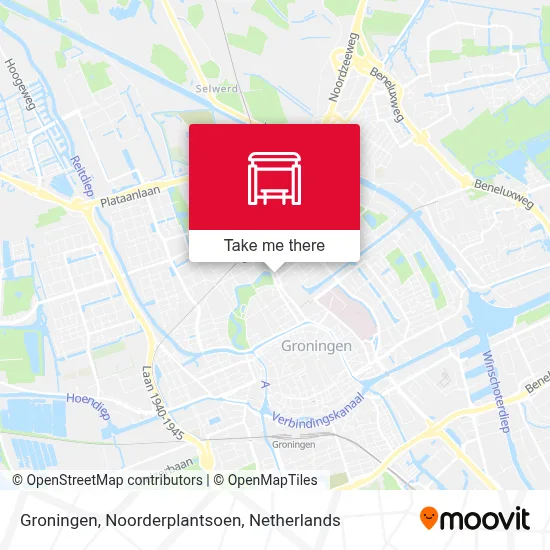 Groningen, Noorderplantsoen map