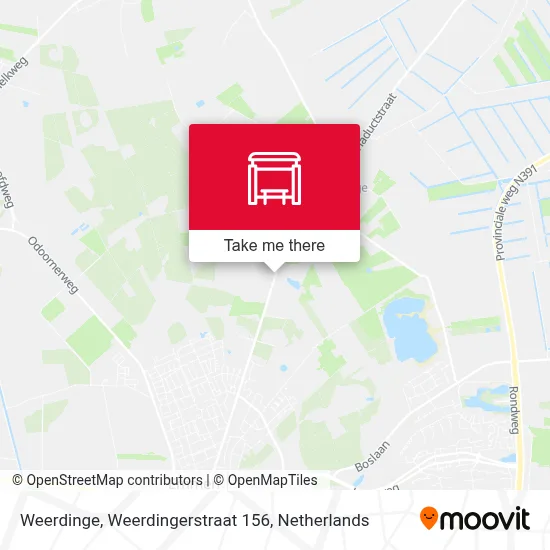 Weerdinge, Weerdingerstraat 156 map