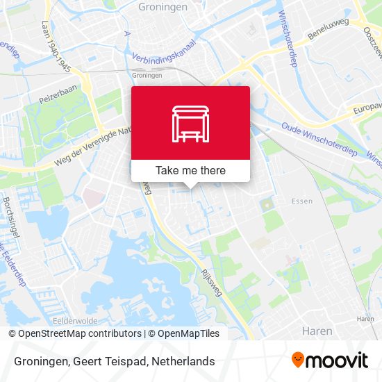 Groningen, Geert Teispad map