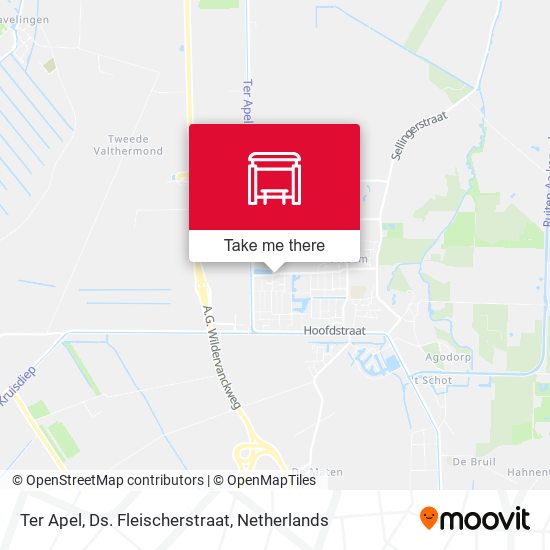 Ter Apel, Ds. Fleischerstraat map