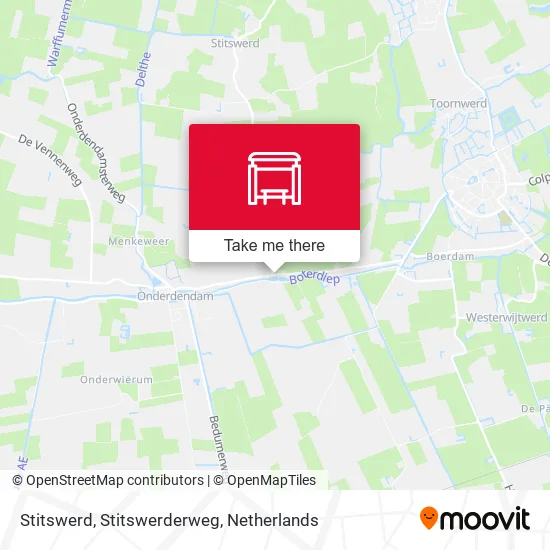 Stitswerd, Stitswerderweg map