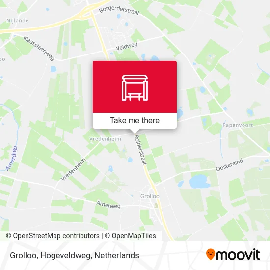 Grolloo, Hogeveldweg map