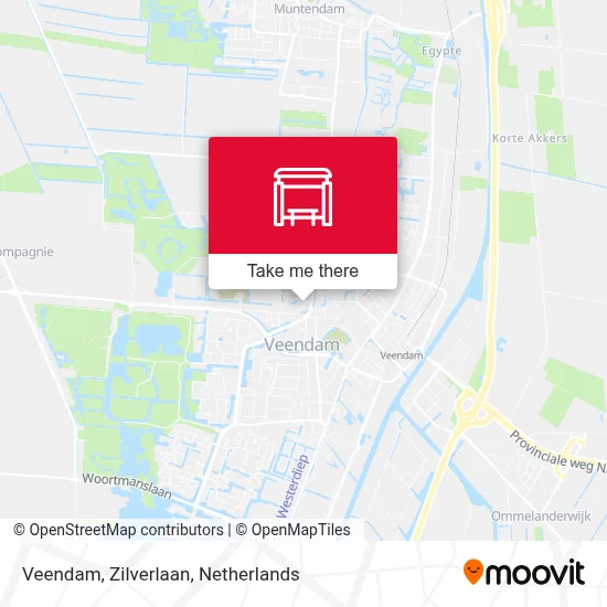 Veendam, Zilverlaan Karte