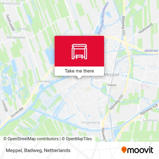 Meppel, Badweg Karte