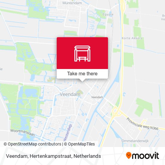 Veendam, Hertenkampstraat map