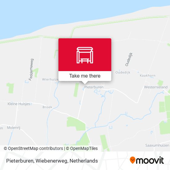 Pieterburen, Wiebenerweg map