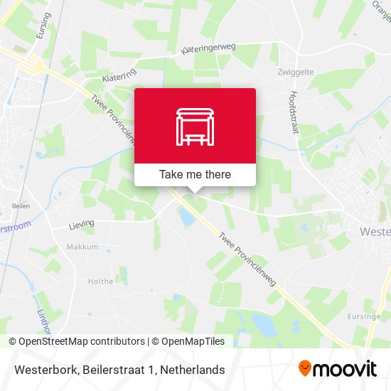 Westerbork, Beilerstraat 1 map