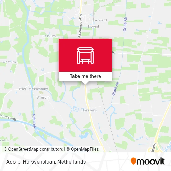 Adorp, Harssenslaan map