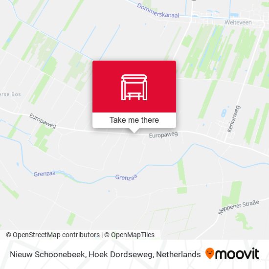 Nieuw Schoonebeek, Hoek Dordseweg map