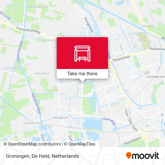 Groningen, De Held Karte