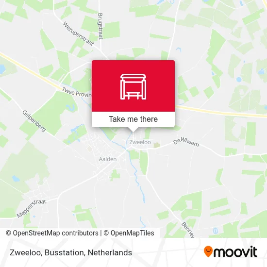 Zweeloo, Busstation map