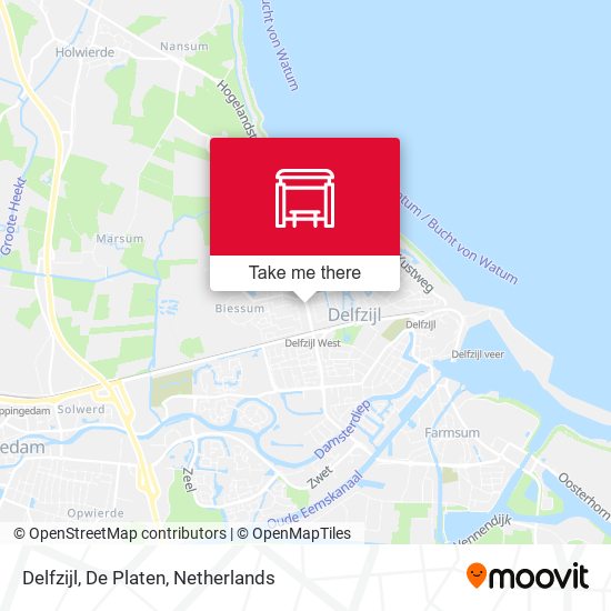 Delfzijl, De Platen map