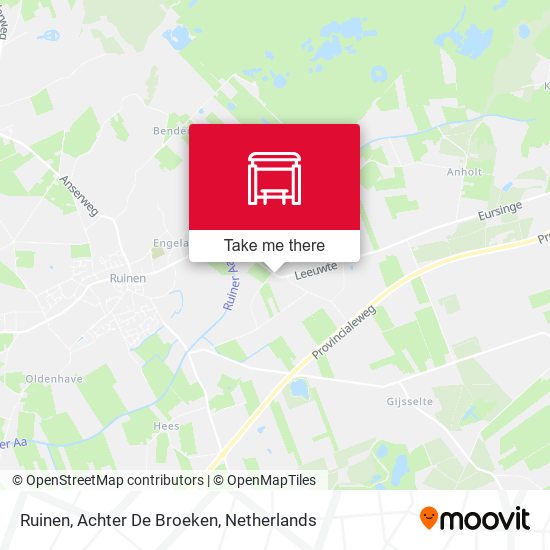 Ruinen, Achter De Broeken map
