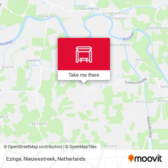 Ezinge, Nieuwestreek map