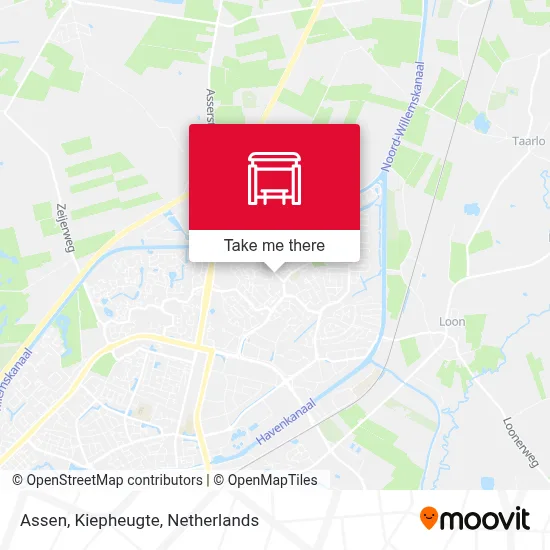 Assen, Kiepheugte Karte