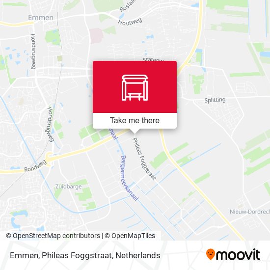 Emmen, Phileas Foggstraat map