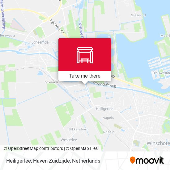 Heiligerlee, Haven Zuidzijde map