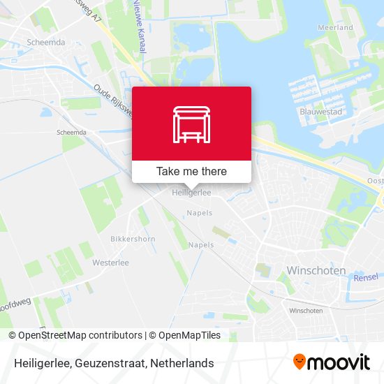 Heiligerlee, Geuzenstraat map