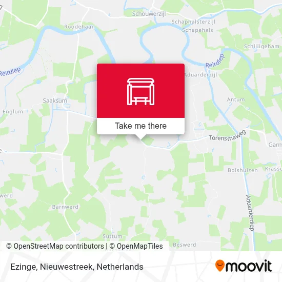 Ezinge, Nieuwestreek map