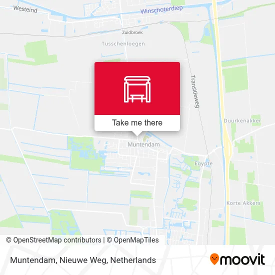 Muntendam, Nieuwe Weg map