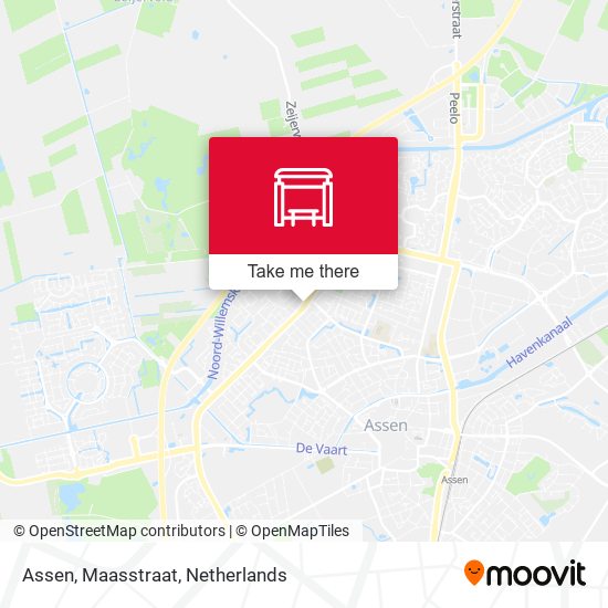 Assen, Maasstraat map