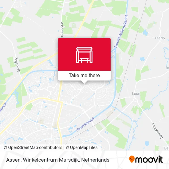 Assen, Winkelcentrum Marsdijk Karte