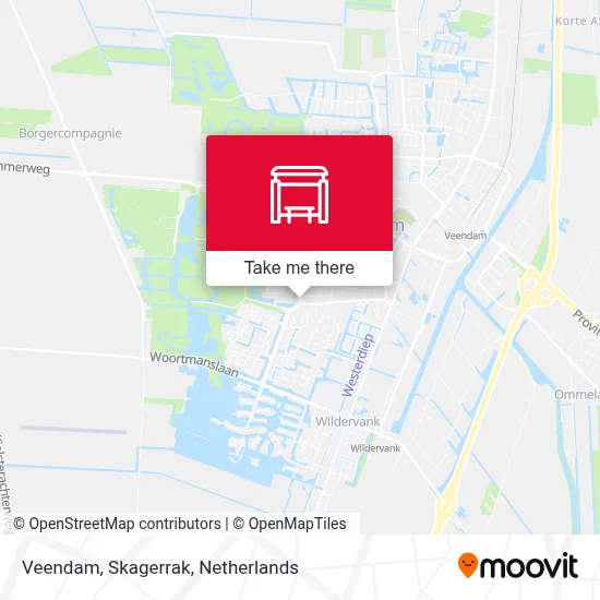 Veendam, Skagerrak map