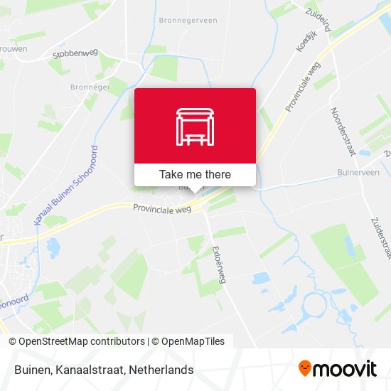 Buinen, Kanaalstraat map