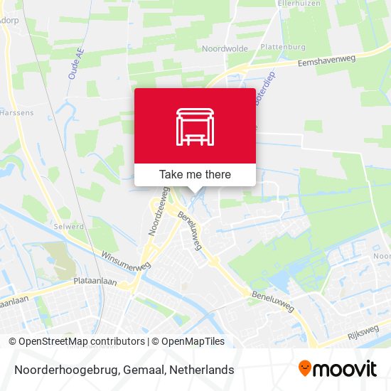 Noorderhoogebrug, Gemaal map